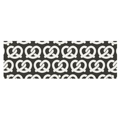 Gray Pretzel Illustrations Pattern Banner And Sign 6  X 2  by GardenOfOphir