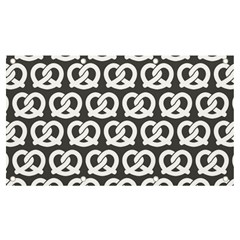 Gray Pretzel Illustrations Pattern Banner And Sign 7  X 4  by GardenOfOphir