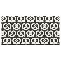 Gray Pretzel Illustrations Pattern Banner And Sign 8  X 4  by GardenOfOphir