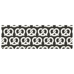 Gray Pretzel Illustrations Pattern Banner And Sign 9  X 3  by GardenOfOphir