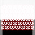 Red Pretzel Illustrations Pattern Rectangular Jigsaw Puzzl Front