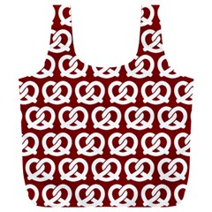 Red Pretzel Illustrations Pattern Full Print Recycle Bag (xxl) by GardenOfOphir