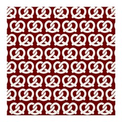 Red Pretzel Illustrations Pattern Banner And Sign 3  X 3  by GardenOfOphir