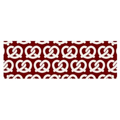 Red Pretzel Illustrations Pattern Banner And Sign 6  X 2  by GardenOfOphir