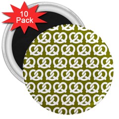 Olive Pretzel Illustrations Pattern 3  Magnets (10 Pack)  by GardenOfOphir