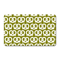 Olive Pretzel Illustrations Pattern Magnet (rectangular) by GardenOfOphir