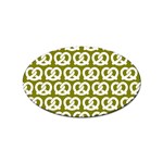 Olive Pretzel Illustrations Pattern Sticker Oval (100 pack) Front