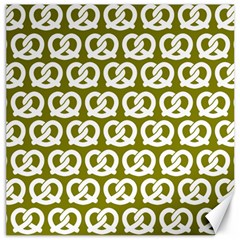 Olive Pretzel Illustrations Pattern Canvas 20  X 20  by GardenOfOphir