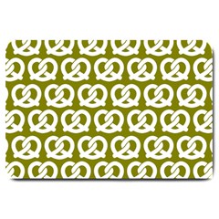 Olive Pretzel Illustrations Pattern Large Doormat by GardenOfOphir