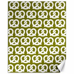 Olive Pretzel Illustrations Pattern Canvas 11  X 14  by GardenOfOphir