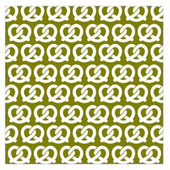 Olive Pretzel Illustrations Pattern Square Satin Scarf (36  X 36 ) by GardenOfOphir