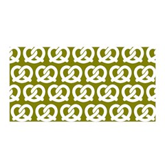 Olive Pretzel Illustrations Pattern Satin Wrap 35  X 70  by GardenOfOphir