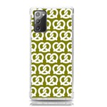 Olive Pretzel Illustrations Pattern Samsung Galaxy Note 20 TPU UV Case Front