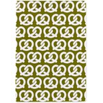 Olive Pretzel Illustrations Pattern A4 Acrylic Clipboard Back