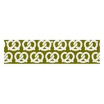 Olive Pretzel Illustrations Pattern Banner and Sign 4  x 1  Front