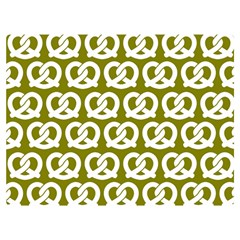 Olive Pretzel Illustrations Pattern Premium Plush Fleece Blanket (extra Small) by GardenOfOphir