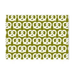 Olive Pretzel Illustrations Pattern Crystal Sticker (a4)