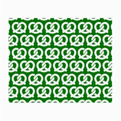 Green Pretzel Illustrations Pattern Small Glasses Cloth by GardenOfOphir