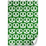 Green Pretzel Illustrations Pattern Canvas 24  x 36  23.35 x34.74  Canvas - 1