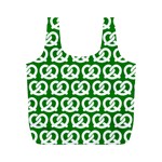 Green Pretzel Illustrations Pattern Full Print Recycle Bag (M) Front