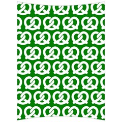 Green Pretzel Illustrations Pattern Back Support Cushion by GardenOfOphir