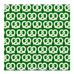 Green Pretzel Illustrations Pattern Banner And Sign 4  X 4  by GardenOfOphir