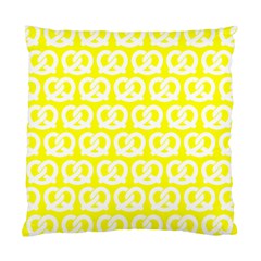 Yellow Pretzel Illustrations Pattern Standard Cushion Case (one Side) by GardenOfOphir