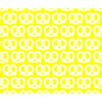 Yellow Pretzel Illustrations Pattern Deluxe Canvas 14  x 11  (Stretched) 14  x 11  x 1.5  Stretched Canvas