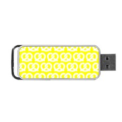 Yellow Pretzel Illustrations Pattern Portable Usb Flash (two Sides) by GardenOfOphir