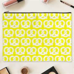 Yellow Pretzel Illustrations Pattern Cosmetic Bag (xxxl) by GardenOfOphir