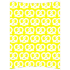 Yellow Pretzel Illustrations Pattern Back Support Cushion by GardenOfOphir