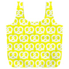 Yellow Pretzel Illustrations Pattern Full Print Recycle Bag (xxxl) by GardenOfOphir