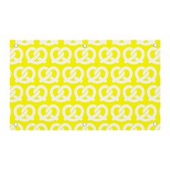 Yellow Pretzel Illustrations Pattern Banner And Sign 5  X 3  by GardenOfOphir