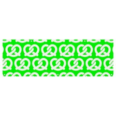 Neon Green Pretzel Illustrations Pattern Banner And Sign 12  X 4  by GardenOfOphir