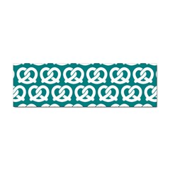 Teal Pretzel Illustrations Pattern Sticker Bumper (10 pack)