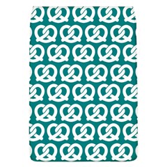 Teal Pretzel Illustrations Pattern Removable Flap Cover (l) by GardenOfOphir