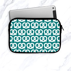 Teal Pretzel Illustrations Pattern Apple Ipad Mini Zipper Cases by GardenOfOphir