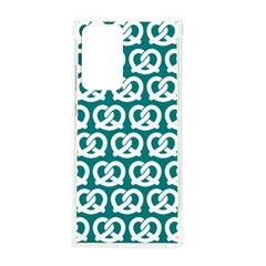 Teal Pretzel Illustrations Pattern Samsung Galaxy Note 20 Ultra Tpu Uv Case by GardenOfOphir