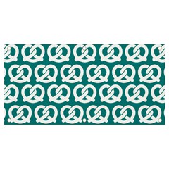 Teal Pretzel Illustrations Pattern Banner And Sign 4  X 2  by GardenOfOphir