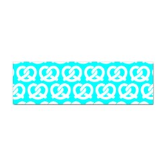 Aqua Pretzel Illustrations Pattern Sticker Bumper (10 Pack) by GardenOfOphir