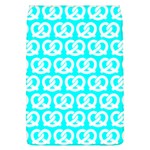 Aqua Pretzel Illustrations Pattern Removable Flap Cover (L) Front