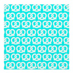 Aqua Pretzel Illustrations Pattern Banner And Sign 4  X 4  by GardenOfOphir