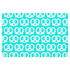 Aqua Pretzel Illustrations Pattern Banner And Sign 6  X 4  by GardenOfOphir