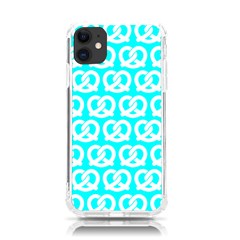 Aqua Pretzel Illustrations Pattern Iphone 11 Tpu Uv Print Case by GardenOfOphir