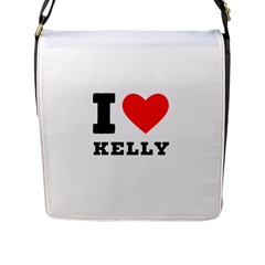 I Love Kelly  Flap Closure Messenger Bag (l) by ilovewhateva