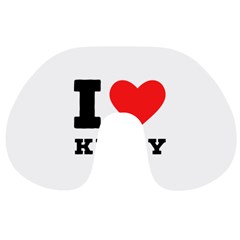 I Love Kelly  Travel Neck Pillow by ilovewhateva