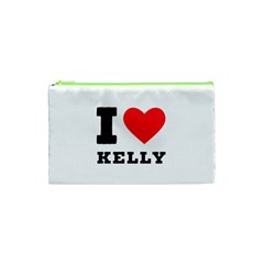 I Love Kelly  Cosmetic Bag (xs) by ilovewhateva