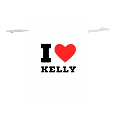 I Love Kelly  Lightweight Drawstring Pouch (l) by ilovewhateva