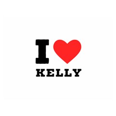 I Love Kelly  One Side Premium Plush Fleece Blanket (extra Small) by ilovewhateva