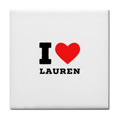 I Love Lauren Tile Coaster by ilovewhateva